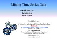 Mining Time Series Data