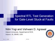 Spectral RTL Test Generation for Gate-Level Stuck-at Faults