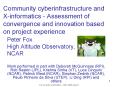 Community cyberinfrastructure and X-informatics - Assessment of convergence and innovation based on project experience PowerPoint PPT Presentation