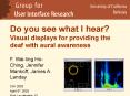 Do you see what I hear Visual displays for providing the deaf with aural awareness PowerPoint PPT Presentation