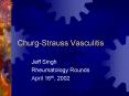 ChurgStrauss Vasculitis PowerPoint PPT Presentation