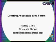 Creating Accessible Web Forms