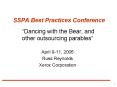 SSPA Best Practices Conference PowerPoint PPT Presentation