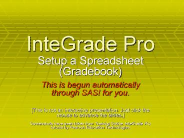 InteGrade Pro