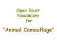 Open Court Vocabulary for PowerPoint PPT Presentation