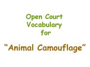 Open Court Vocabulary for