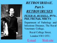 RETROVIRIDAE. Part I- RETROVIRUSES