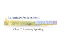 Language Assessment PowerPoint PPT Presentation