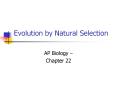 Evolution by Natural Selection PowerPoint PPT Presentation