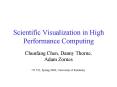 Scientific Visualization in High Performance Computing PowerPoint PPT Presentation