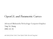 OpenGL and Parametric Curves