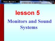 Monitors and Sound Systems