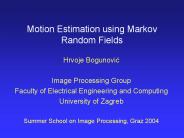 Motion Estimation using Markov Random Fields