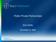 Public Private Partnerships