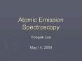 Atomic Emission Spectroscopy PowerPoint PPT Presentation