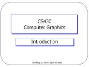 CS430 Computer Graphics