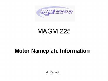 MAGM 225