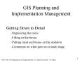 GIS Planning and Implementation Management PowerPoint PPT Presentation