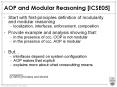 AOP and Modular Reasoning [ICSE05] PowerPoint PPT Presentation