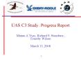 UAS C3 Study: Progress Report PowerPoint PPT Presentation