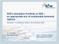 KfWs Sanitation Portfolio in SSA an appropriate mix of sustainable technical options PowerPoint PPT Presentation