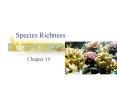 Species Richness PowerPoint PPT Presentation