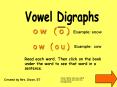 Vowel Digraphs PowerPoint PPT Presentation
