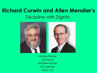 Richard Curwin and Allen Mendlers