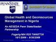Global Health and Georesources Management in Nigeria An AESEDA Penn StateIbadan Partnership PowerPoint PPT Presentation