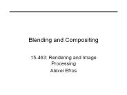 Blending and Compositing