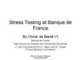 Stress Testing at Banque de France PowerPoint PPT Presentation