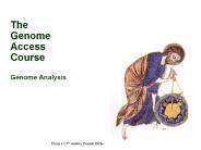 The Genome Access Course Genome Analysis