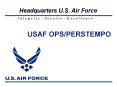 USAF OPSPERSTEMPO PowerPoint PPT Presentation