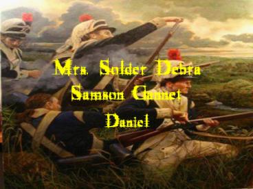 Mrs' Solder Debra Samson Gannet