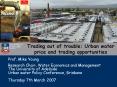Trading out of trouble: Urban water price and trading opportunities PowerPoint PPT Presentation