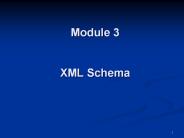 Module 3  XML Schema