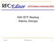 55th IETF Meeting PowerPoint PPT Presentation