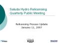 Saluda Hydro Relicensing Quarterly Public Meeting PowerPoint PPT Presentation