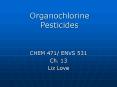 Organochlorine Pesticides PowerPoint PPT Presentation