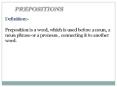 PREPOSITIONS PowerPoint PPT Presentation