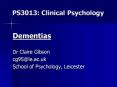 PS3013: Clinical Psychology PowerPoint PPT Presentation