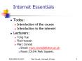 Internet Essentials PowerPoint PPT Presentation