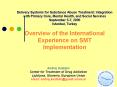 Delivery Systems for Substance Abuse Treatment: Integration with Primary Care, Mental Health, and Social Services September 5-7, 2005 Istanbul, Turkey  PowerPoint PPT Presentation