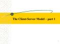 The ClientServer Model part 1 PowerPoint PPT Presentation