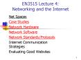 EN3515 Lecture 4: Networking and the Internet PowerPoint PPT Presentation