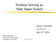 Problem Solving as  State Space Search