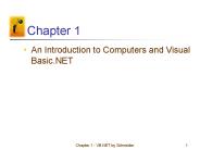 An Introduction to Computers and Visual Basic.NET
