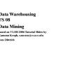 Data Warehousing FS 08 PowerPoint PPT Presentation