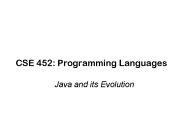 CSE 452: Programming Languages