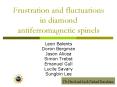 Frustration and fluctuations in diamond antiferromagnetic spinels PowerPoint PPT Presentation